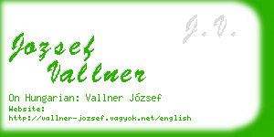 jozsef vallner business card