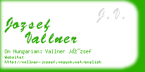 jozsef vallner business card